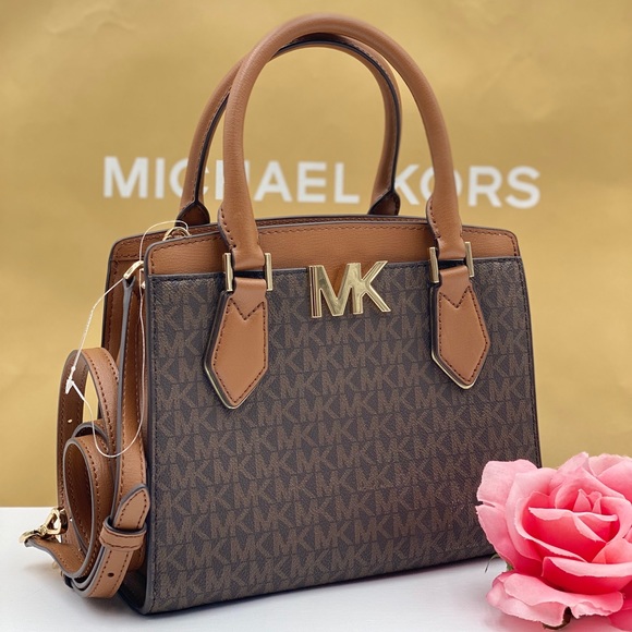 md satchel leather mk